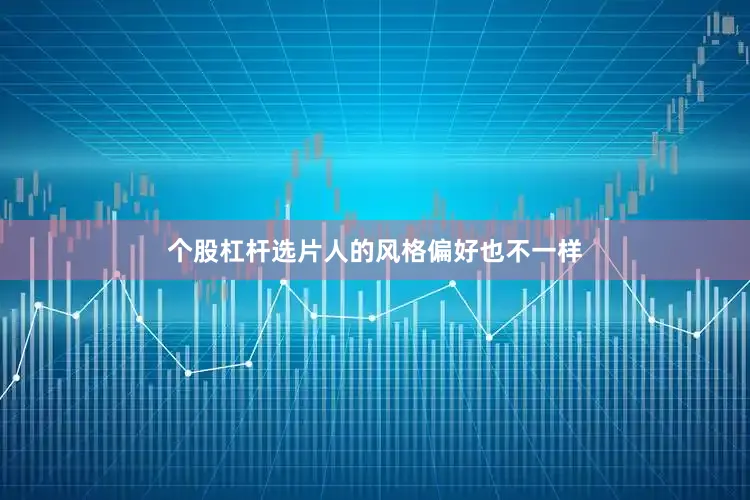 个股杠杆选片人的风格偏好也不一样